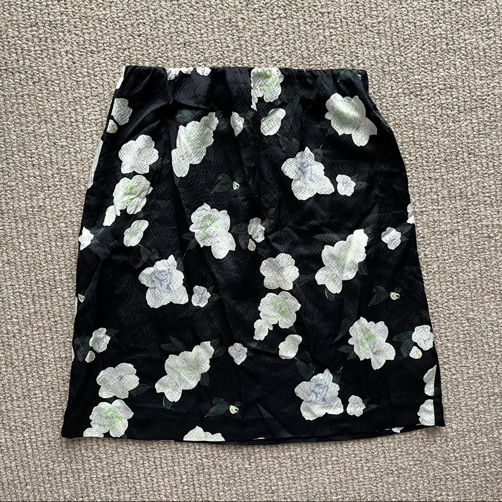 Club Monaco floral silk skirt